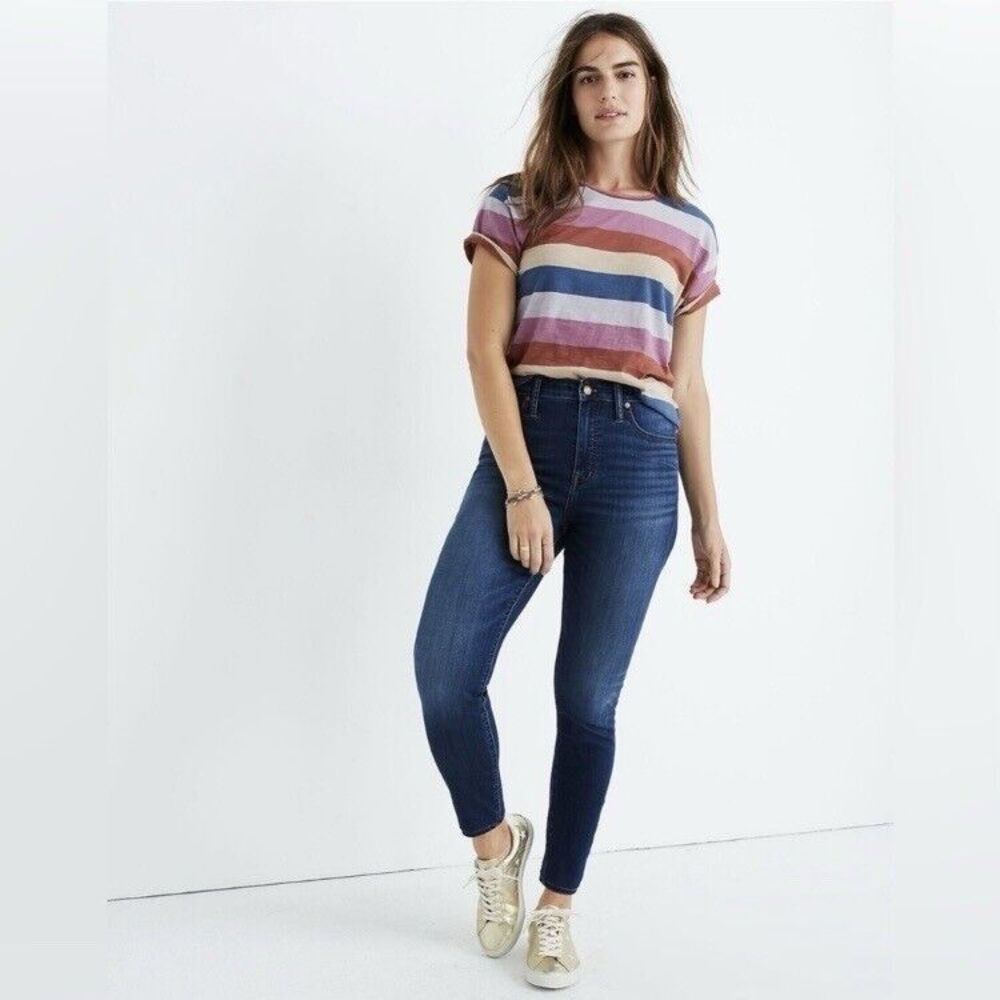 Madewell Curvy High Rise Skinny Danny Blue Wash Jeans, Women’s Size 28